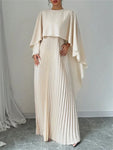 Robe longue soiree élégante femme ample