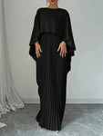 Robe longue soiree élégante femme ample
