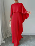 Robe longue soiree élégante femme ample