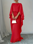 Robe longue soiree élégante femme ample