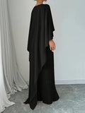 Robe longue soiree élégante femme ample